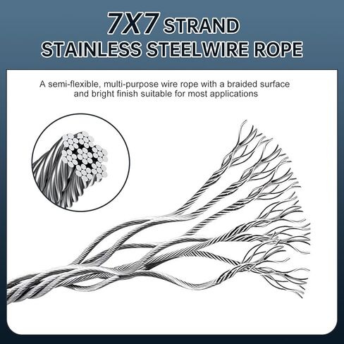 10-Pack Safety Security Cables for DJ Stage Lighting, 2ft Stainless Steel Cable with 1/8" Diameter, Black Ropes with Loops and Carabiner for Safe Attachment in Saudi Arabia