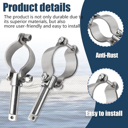 قطعتان من أقفال Oarlock المتينة، مقبس بحري بمشبك من الفولاذ المقاوم للصدأ، قفل Oarlock للقارب لعشاق اليخوت/القوارب in Kuwait