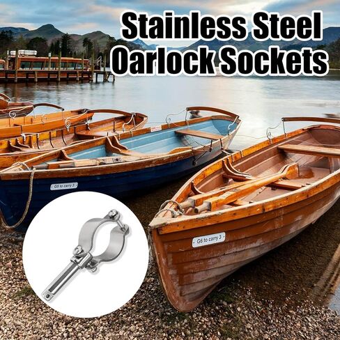 قطعتان من أقفال Oarlock المتينة، مقبس بحري بمشبك من الفولاذ المقاوم للصدأ، قفل Oarlock للقارب لعشاق اليخوت/القوارب in Kuwait