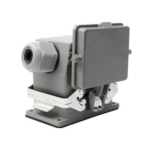 H32b-he-032 Heavy-Duty Connector 32-core Rectangular Aviation Socket Industrial 16A with Cover 1Pcs in Saudi Arabia
