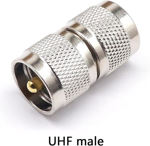 UHF-JJ عالية التردد محول محوري جميع النحاس RF محول UHF ذكر إلى ذكر م ذكر إلى UHF ذكر 1 قطعة in Kuwait