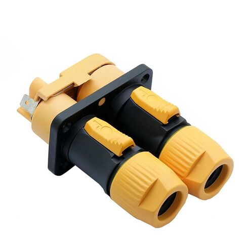 1Sets/lot 3 PIN Power Connector Male+Female Dual Panel Mount Chassis NAC3FX Out/in 20A/250V Power Socket in Saudi Arabia