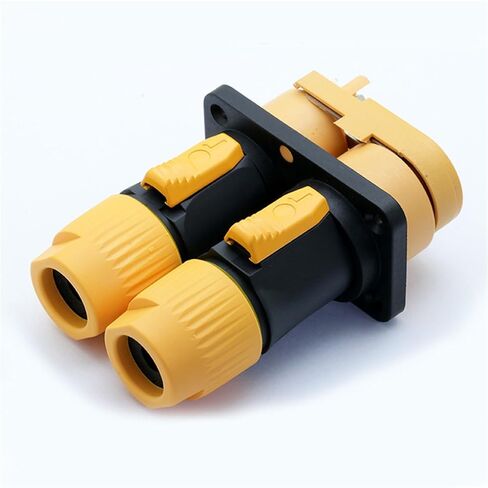 1Sets/lot 3 PIN Power Connector Male+Female Dual Panel Mount Chassis NAC3FX Out/in 20A/250V Power Socket in Saudi Arabia