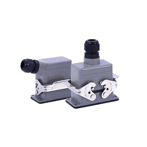 Heavy Duty Connectors HE-24B 6/10/16/24/32/48cores Industrial Rectangular Connector 1Pcs(6 core Side Entry) in Saudi Arabia