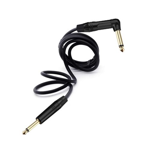 Balanced Aux Jack 6.35mm Mono Jack Male to Right Angle 6.35mm Male Cable for AMP Mixer Black&Red 1Pcs(Black Red,5m) in Saudi Arabia