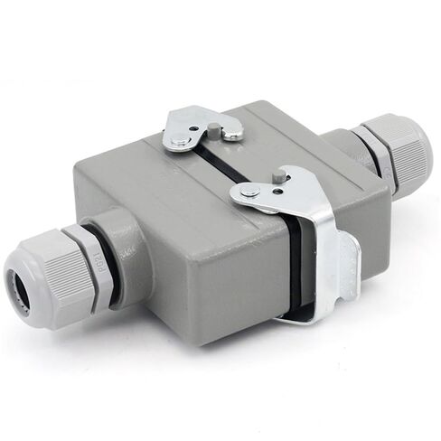 16 Core Rectangular Heavy Duty Connector Butt Type He-016 Socket 16A 1Pcs in Saudi Arabia