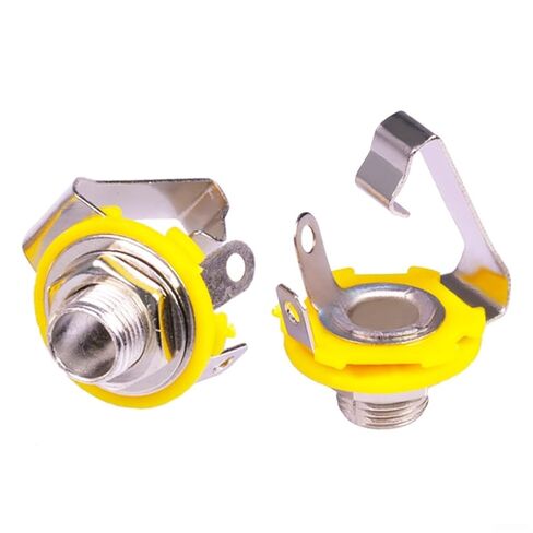 20 قطعة/الوحدة 6.35 مللي متر أحادية مقبس متفرع 1/4 بوصة أحادية لوحة جبل الهيكل 2 البولنديين 6.35 مللي متر أنثى الصوت جاك المتكلم موصل in Saudi Arabia