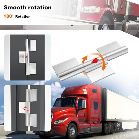 4 Pack 9 Inch Greaseable Weld On Door Hinges for Trailer Ramp Gate, Heavy Duty Aluminum Hinges with Grease Fitting, Truck Utility Trailer Gate Replacement Parts in Saudi Arabia