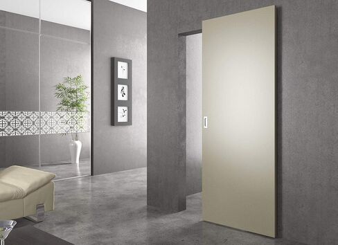 Milcasa Magic 2 (1100) - Floating Door System - Pro Grade Sliding Track Kit - Made in Italy - Patented Designs - Concealed Sliding Barn Door Style Track Hardware - Free Template Included. in Saudi Arabia