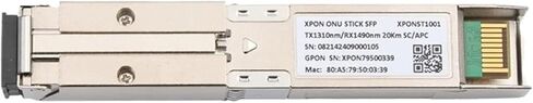 1.25G / 2.5G SFP Pon Stick مع موصل PPPoE IPoE HGU SC 1310 / 1490nm 20KM OLT ONU in Kuwait