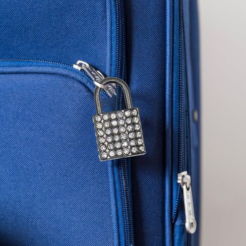 2-Pack Silver Decorative Padlocks, Zinc Alloy Mini Square Locks for Luggage/Cabinets/Jewelry in Saudi Arabia