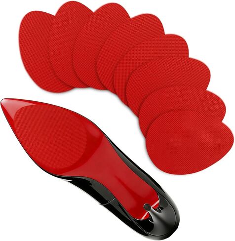 Non-Slip Shoes Pads, Self-Adhesive Shoe Grips on Bottom of Shoes, High Heels Anti-Skid Shoe Grips Stickers, Silicone Shoe Sole Protectors (Black 6PCS) in Saudi Arabia