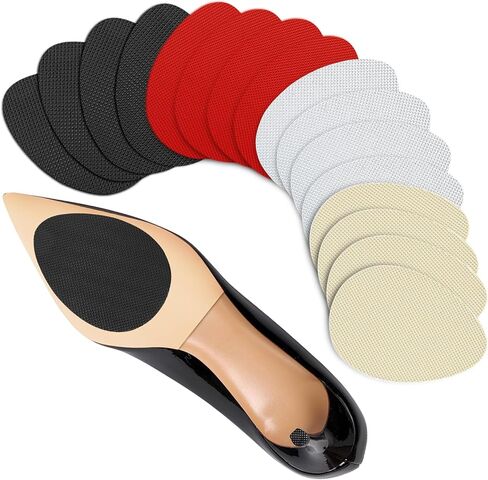 Non-Slip Shoes Pads, Self-Adhesive Shoe Grips on Bottom of Shoes, High Heels Anti-Skid Shoe Grips Stickers, Silicone Shoe Sole Protectors (Black 6PCS) in Saudi Arabia