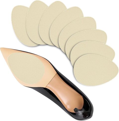 Non-Slip Shoes Pads, Self-Adhesive Shoe Grips on Bottom of Shoes, High Heels Anti-Skid Shoe Grips Stickers, Silicone Shoe Sole Protectors (Black 6PCS) in Saudi Arabia