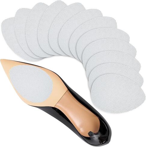 Non-Slip Shoes Pads, Self-Adhesive Shoe Grips on Bottom of Shoes, High Heels Anti-Skid Shoe Grips Stickers, Silicone Shoe Sole Protectors (Black 6PCS) in Saudi Arabia