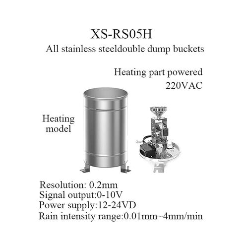 XS-RS05 0.1mm Stainless Steel Sensor Tipping Bucket RS485(XS-RS05H-0-10V) in Saudi Arabia