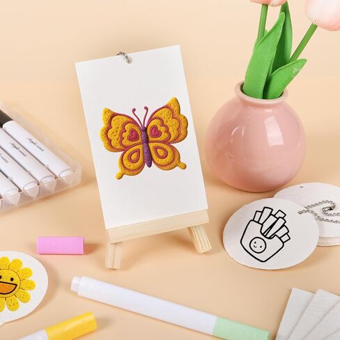 Magic Foam Texture Painting Kit - 51 Pack Axolotl Capybara Magic Puffy Paint Magical 3D Puffy Texture Painting Kit DIY Bubble Drawing Art Supplies Including 25 Pcs Foam Paper 12 Colors Brush Markers in Saudi Arabia