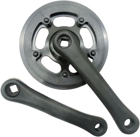 152Mm Bike Crankset Square Taper 32T Chainring Aluminum Alloy Single Speed Drive Train System Square Hole Bottom Bracket Single Speed Chainring Set For Mountain Road Fixed-Gear Electric Bike Parts in Saudi Arabia