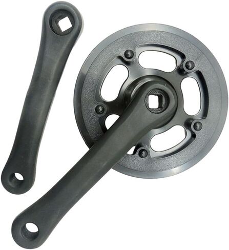 152Mm Bike Crankset Square Taper 32T Chainring Aluminum Alloy Single Speed Drive Train System Square Hole Bottom Bracket Single Speed Chainring Set For Mountain Road Fixed-Gear Electric Bike Parts in Saudi Arabia