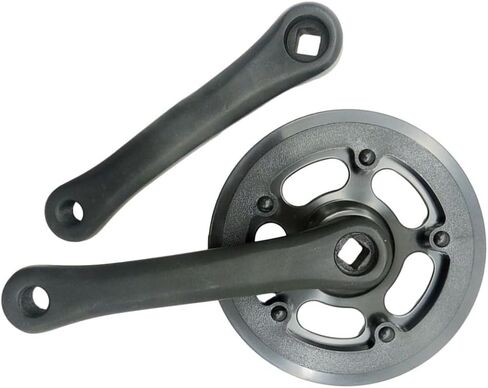 152Mm Bike Crankset Square Taper 32T Chainring Aluminum Alloy Single Speed Drive Train System Square Hole Bottom Bracket Single Speed Chainring Set For Mountain Road Fixed-Gear Electric Bike Parts in Saudi Arabia