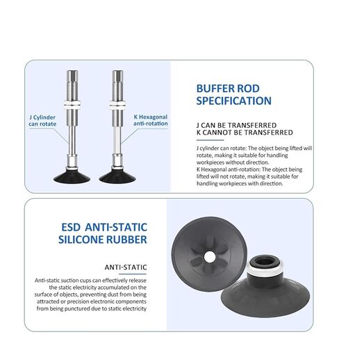 Heavy Duty Vacuum Pad ZPT40/50UN-J/K10/20/30/40/50-B01-A14 Pneumatic Vacuum Suction Cup(ZPT40UN-J10-B01-A14) in Saudi Arabia