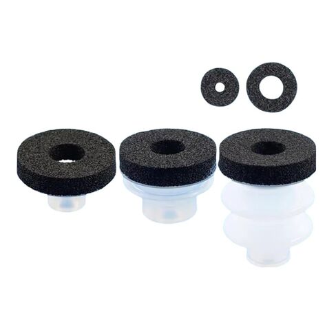 Vacuum Suction Cup Manipulator Accessories Big Head Single Double Three-Layer Rough Surface Pneumatic Sponge Suction Nozzle(Black) in Saudi Arabia