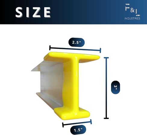 F&L Rubber I-Beam End Cap Set — Industrial Heavy-Duty Beam End Protector Covers — Weatherproof, Shock-Absorbing, Long-Lasting Safety Solution for Construction & Warehouse Use — 4-Pack in Saudi Arabia