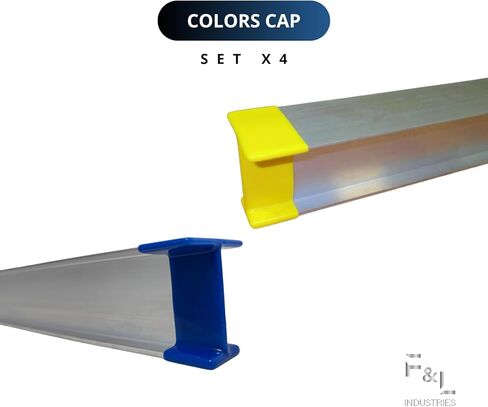 F&L Rubber I-Beam End Cap Set — Industrial Heavy-Duty Beam End Protector Covers — Weatherproof, Shock-Absorbing, Long-Lasting Safety Solution for Construction & Warehouse Use — 4-Pack in Saudi Arabia