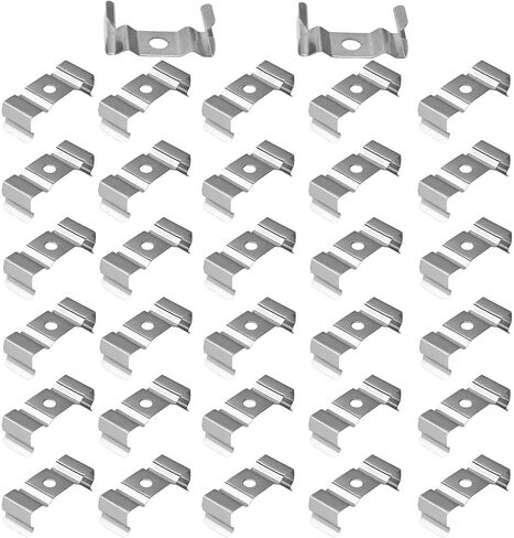 30PCS T8 Light Mounting Clips, Tube Fixture Brackets with Hardware for LED Shop Light and Integrated Tube Installation in Saudi Arabia