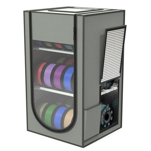 3D Printer Filament Storage Rack with Oxford Leather Cover, 3-Tier Moisture-Proof 3D Filament Storage Box, Bracket Can be Adjusted to Accommodate Various 3D Filament in Saudi Arabia
