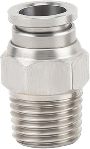 موصل المقابس السريعة مستقيم PC8-02/10-03/12-04/16-04 1 قطعة (StainlessSteelPC14-02) in Kuwait