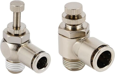 SL Cylinder Throttle Valve Speed Control Built-in Stainless Steel Snap Spring Quick Connector 1Pcs(SL6-04) in Saudi Arabia