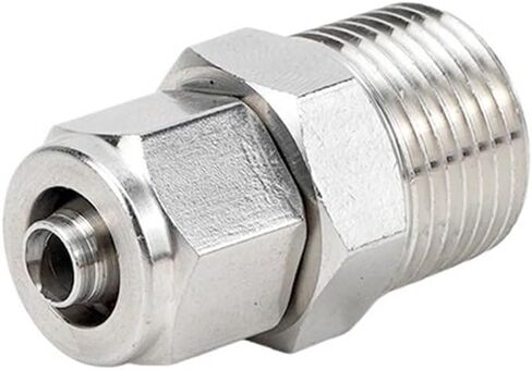 Quick Twist Connector PC8-02 Straight Through External Thread Terminal Pneumatic Nylon Tube Air Pipe 4Points ZG 1Pcs(Stainlesssteelquicktwistpc20*16-04(zg1/2)) in Saudi Arabia