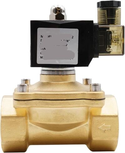 G3/8" toG2 Brass air Solenoid Valve, Normally Closed Solenoid Valve for hot Water, Oil and air, AC220V DC12V 24V, 0~1.0Mpa, IP65(1 12,AC 24V_VITON) in Saudi Arabia