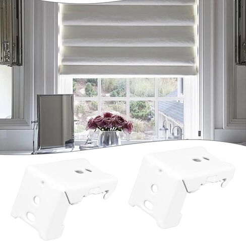 OTOTEC 4pcs Roman Blind Spring Brackets Roman Blinds Push Spring Bracket 45x28x25mm for 21mm Shutters Roller Blind Brackets Fixing White in Saudi Arabia