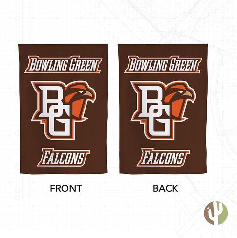 Desert Cactus Bowling Green State University BGSU Garden Flag – 19 x 12 inch Bowling Green Falcons Banner, For Outdoor Display and Events (Design A) in Saudi Arabia