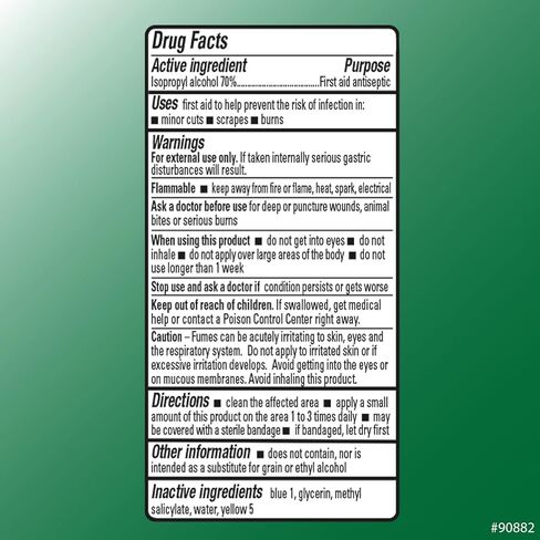 Quality Choice 70% Isopropyl Alcohol First Aid Antiseptic with Wintergreen & Glycerin, 16 FL OZ in Saudi Arabia