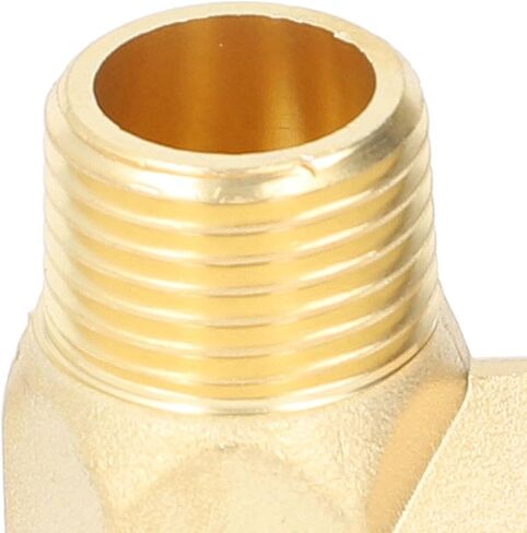 5Pcs 90 Degree Elbow Brass Pipe Fittings, 1/2in NPT Male to Female Plumbing Adapter, Deep Thread Brass Elbow for Fluid Air Gas Oil Systems in Saudi Arabia