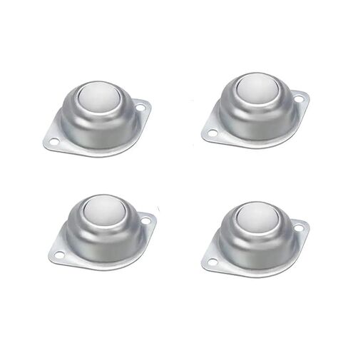 4Pcs Universal Rotation Ball Conveyor Wheel Caster 1/2inch Ball Transfers Roller Flange Mounted Roller Bearings for Conveyor(4Pcs Steel) in Saudi Arabia