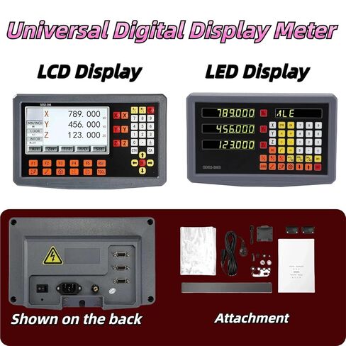 1PCS 1 2 3 4 Axis Digital Readout Display Touch LCD DRO Metal Cover Linear Scale for Grider Mill Lathe Machine in Kuwait