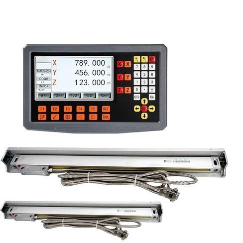 SDS2-3VA 3 Axis Digital Readout Display DRO Kit 3PCS 5um Optical Ruler Linear Scale Encoder for Grider Mill Lathe Machine in Kuwait