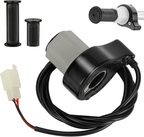 Imitation Carbon Fiber MX350 Throttle Replacement for Razor MX400 MX350 (V33+) Dirt Rocket Bike E300 (V20+) E200 (V24+) Electric Scooter Pocket Mod, 24V Twist Throttle Kit with Handlebar Grips in Saudi Arabia
