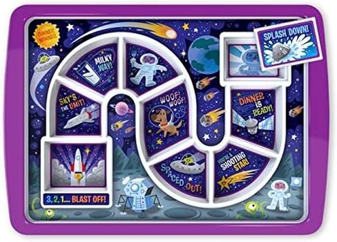 Genuine Fred DINNER WINNER, Enchanted Forest Kid's Dinner Tray - Award Winning - Picky Eater Solutions for Kids and Toddlers - Fun Mealtime - Divided Sections - Interactive Design - Dishwasher Safe in Saudi Arabia