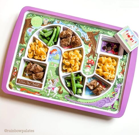 Genuine Fred DINNER WINNER, Enchanted Forest Kid's Dinner Tray - Award Winning - Picky Eater Solutions for Kids and Toddlers - Fun Mealtime - Divided Sections - Interactive Design - Dishwasher Safe in Saudi Arabia
