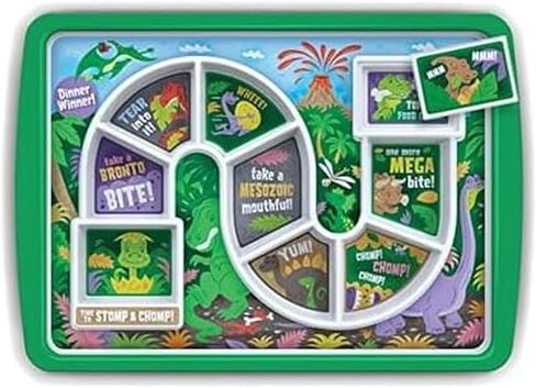 Genuine Fred DINNER WINNER, Enchanted Forest Kid's Dinner Tray - Award Winning - Picky Eater Solutions for Kids and Toddlers - Fun Mealtime - Divided Sections - Interactive Design - Dishwasher Safe in Saudi Arabia