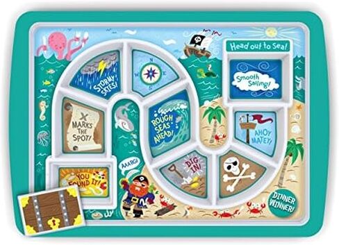 Genuine Fred DINNER WINNER, Enchanted Forest Kid's Dinner Tray - Award Winning - Picky Eater Solutions for Kids and Toddlers - Fun Mealtime - Divided Sections - Interactive Design - Dishwasher Safe in Saudi Arabia