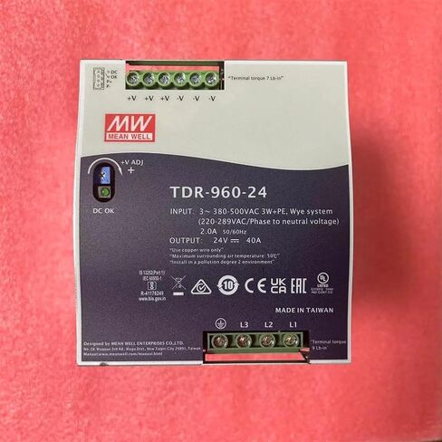 TDR-960-24 960W سكة DIN صناعية ثلاثية الطور مع وظيفة PFC TDR-960 24V 40A in Saudi Arabia