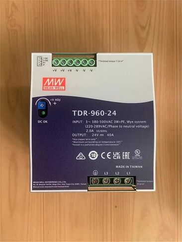 TDR-960-24 960W سكة DIN صناعية ثلاثية الطور مع وظيفة PFC TDR-960 24V 40A in Saudi Arabia