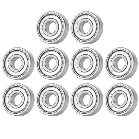 DEEG 10Pcs S608ZZ Ball Bearing, 8x22x7mm Stainless Steel Double Shielded Deep Groove Ball Bearings for Skateboards Roller Skates Wheel Parts in Saudi Arabia