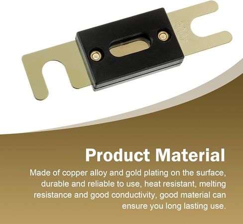 3 PCS 100A ANL Blade Fuse for Car, Plug and Play Fork Bolt Fuses for Audio and Video Systems, Gold-Plated Repair Accessories, for Most Cars Trucks in Saudi Arabia